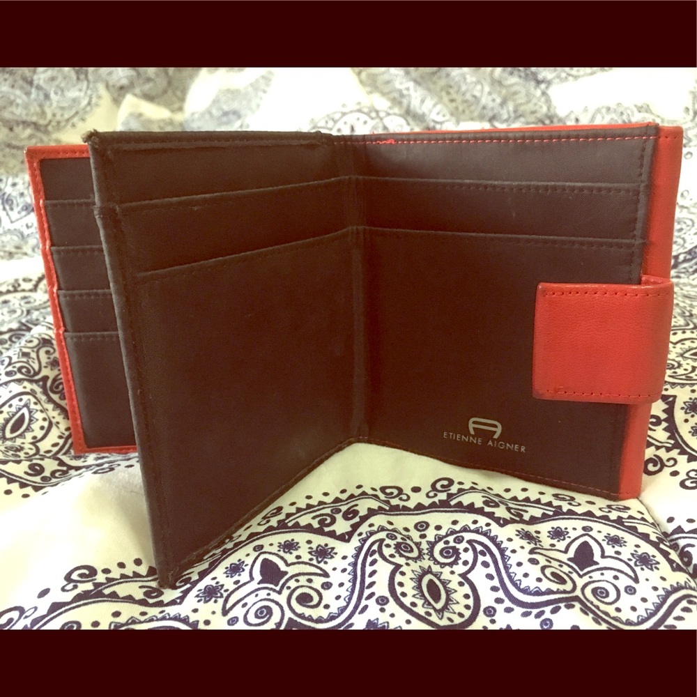 Red Vintage Etienne Aigner Wallet